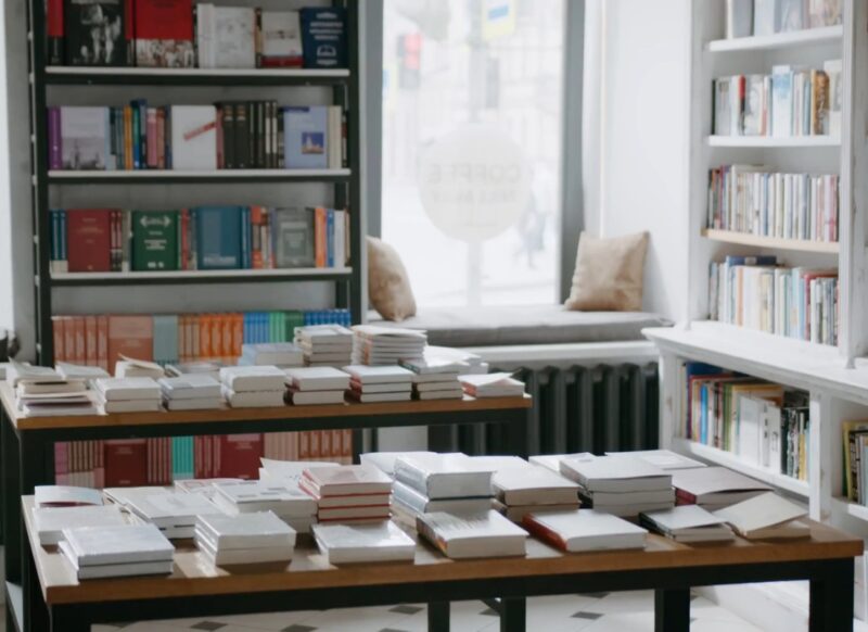 prikaz knjiga u školskoj biblioteci