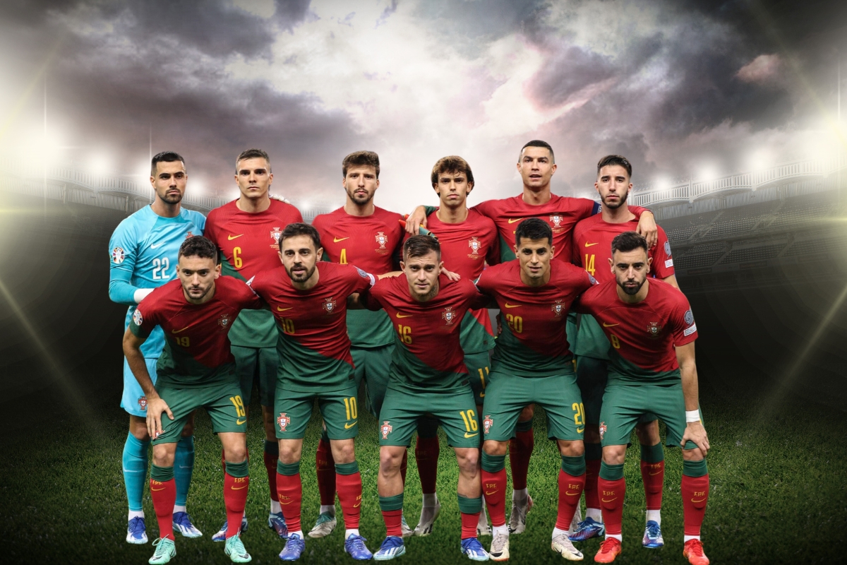 igrači portugala na terenu